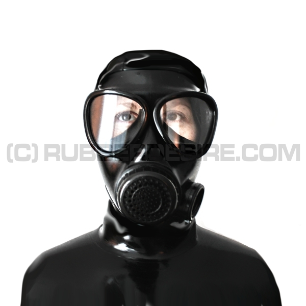 Deluxe Gasmaskenzipperhaube HR-MF mit Sprechmembran - Modell RANKSING MF11 - sofort lieferbar in Groesse S